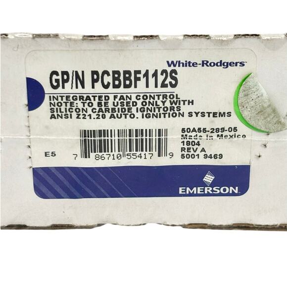 White-Rodgers Integrated Fan Control Board 50A55-289 PCBBF112S - Picture 2 of 6